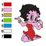 Betty Boop 10 Embroidery Design